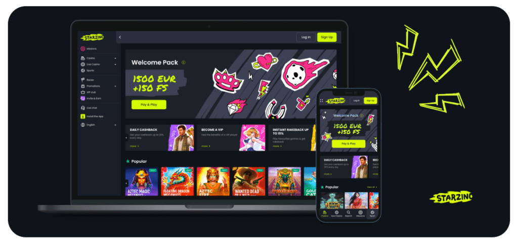 Screenshot Starzino Casino