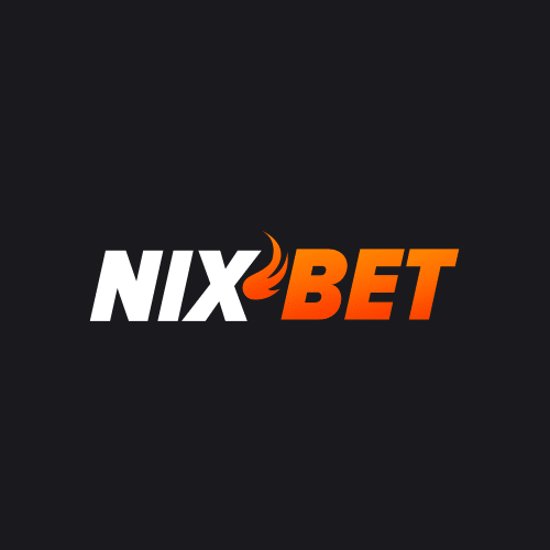 Logo van Nixbet Casino – witte en oranje letters op donkere achtergrond