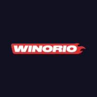 Logo van Winorio Casino – witte letters op een rood vlak op zwart