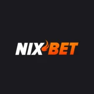Logo van Nixbet Casino – witte en oranje letters op donkere achtergrond